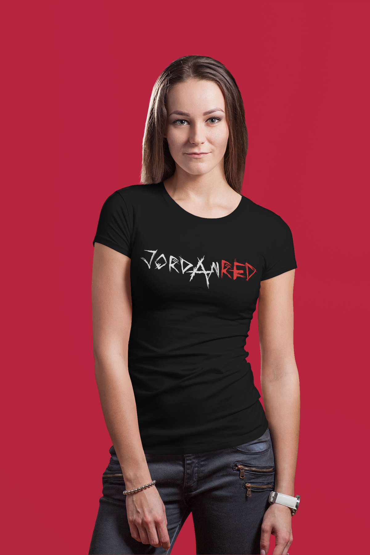 Black and red outlet jordan shirt womens